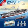 Lele Brothers 8968 Военный авианосец - Совместим с Lego, Большая сборная игрушка, Подарок для мальчиков
