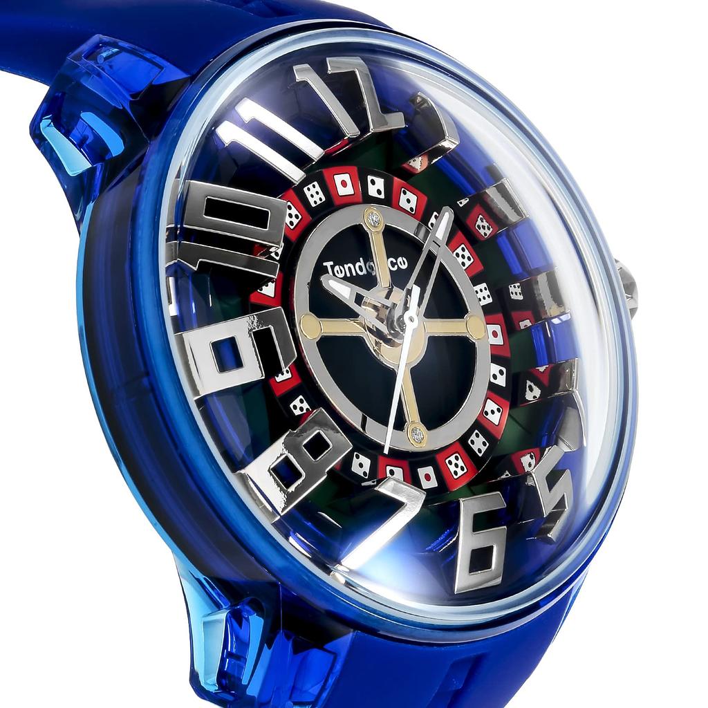 TENDENCE Часы TY023012 KINGDOME Силиконовый синий Кварцевые 50 мм Мужские