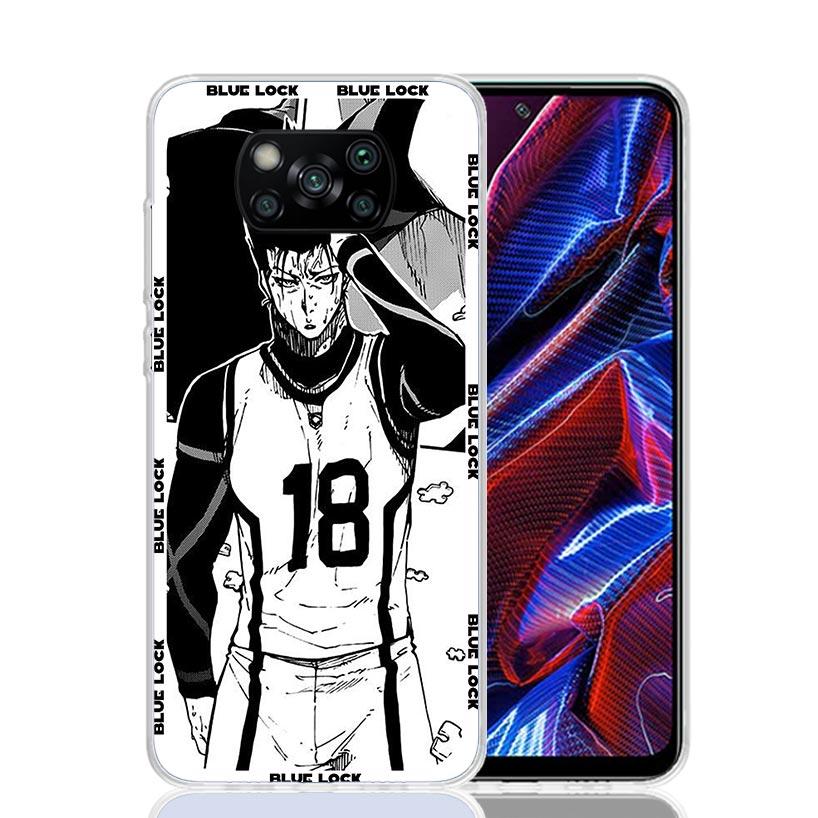Anime Blue Lock Case Phone Cover for Xiaomi Redmi Note 10 9 9S 8 8T 7 5 Pro Mi 12T 11T 10T 9T 12 11 Lite A3 A2 Trend Fundas Mi 1