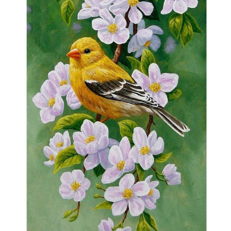 5d Full Painting Diamond Birds Round Resin Mosaic Diamond Embroidery Animals Rhinestone Picture Cross Stitch Kit Home Decor