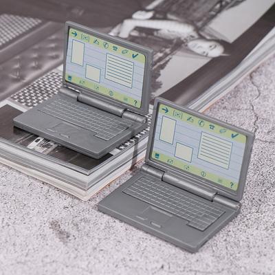 Милая симуляция 1:12 Мини Ноутбук Компьютер Кукольный Домик Миниатюрные Поделки Кукольный Домик Украшение Для Кукольного Домика DIY Аксессуары