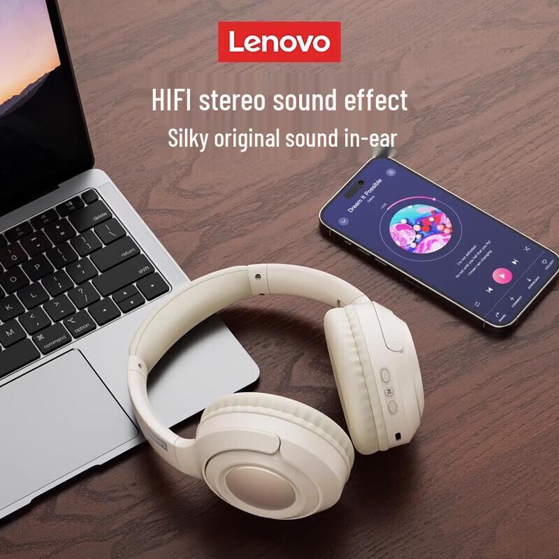 Lenovo Беспроводная Bluetooth-гарнитура TH54 с охватывающими амбушюрами