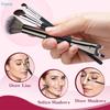 Набор кистей для контуринга макияжа, 3 шт., двусторонние, профессиональные кисти для контуринга носа и консилера для тональной основы, растушевки и скульптурирования