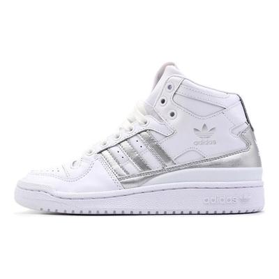 Forum Mid Refined White Metallic Silver D98182