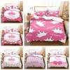 3D Printed Crown Pink Bedding Set for Girls' Princess Room Down Duvet Cover and Pillowcase 2/3pc Single Double Bed All Sizes Duvet Cover Set Gift