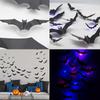Halloween 3D Stereoscopic Spider Bat LED Flashing Light Party Window Atmosphere Wall Sticker Decoration