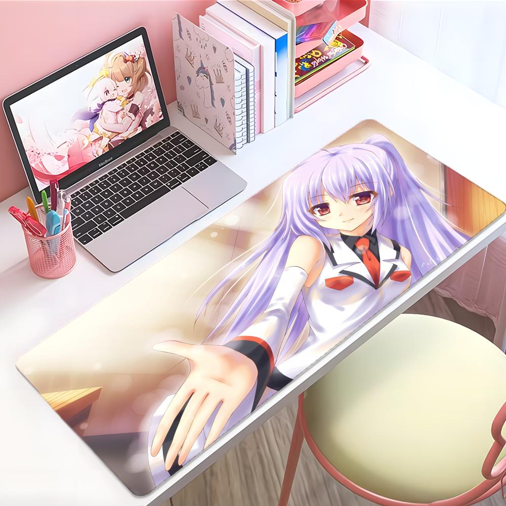 Emotional Sweet Anime PPlastic MMemories Mouse Pad Large Thick Desk Pad Stitched Edges Gaming Mouse Mat For Pc