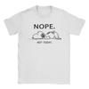 Men Cute Cartoon Snoopy T Shirts Nope Not Today Cotton Clothes Cool Short Sleeve Crewneck Tees 4XL 5XL 6XL T-Shirts
