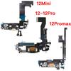 Charging Port Flex Replacement For iPhone 11 12 Mini Pro Max USB Charger With Microphone Connector Flex Cable