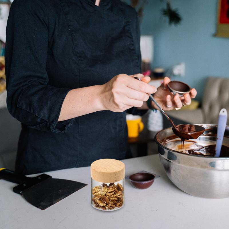 6 шт. Крышка для бутылки для приправ, многоразовые сменные крышки, стеклянная банка с крышкой, перец, герметичные бамбуковые крышки