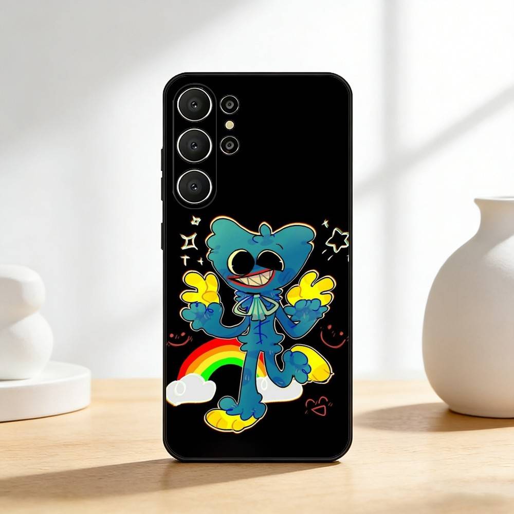 Игровой чехол для телефона H-huggy W-Wuggy для Samsung S26, S25, 24, 23, 22, 30, 21, 10, 9, Ultra, Plus, Lite, FE Мягкий черный чехол
