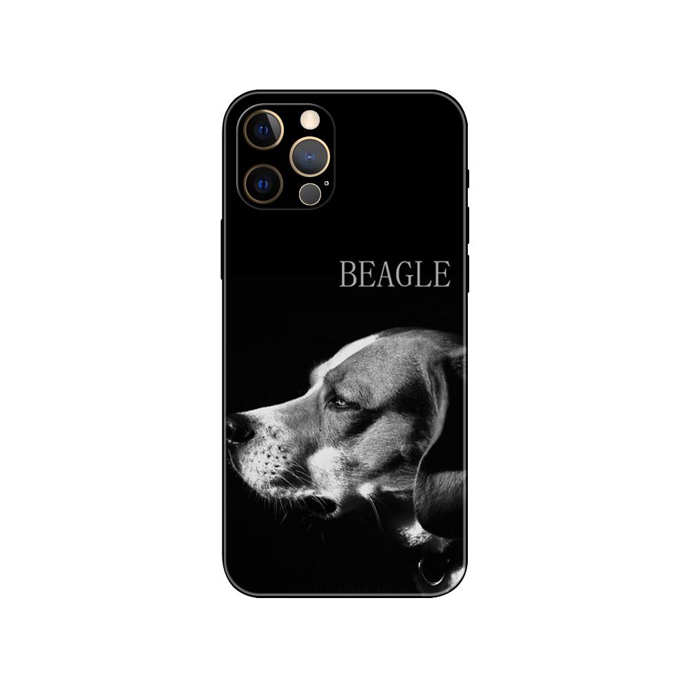 Чехол для телефона Beagle Dog для iPhone 5 5s 2020se 6 6s 7 8 plus x 10 XR XS 11 12 13 mini pro MAX черный чехол из ТПУ