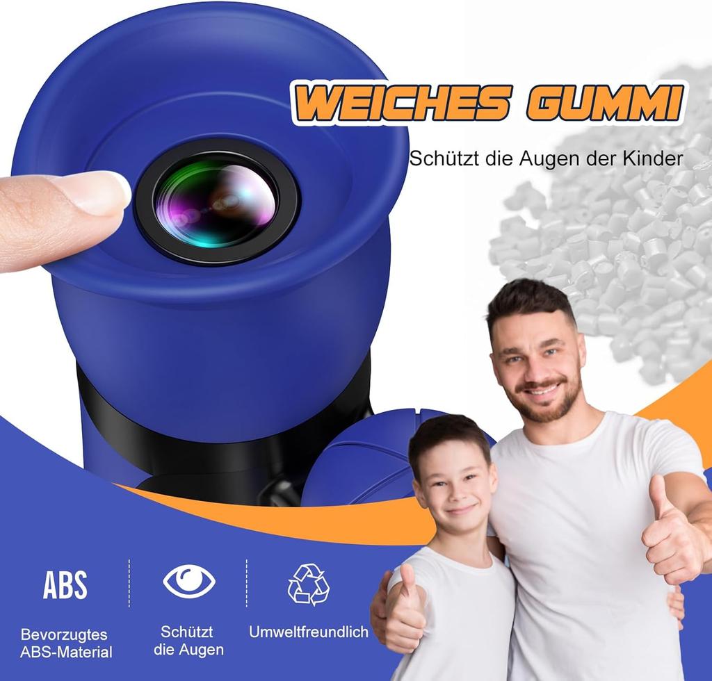 LetsGO Toyz 2020 Binoculars for Children, 8 X 21, Christmas Gift & Outdoor Toy