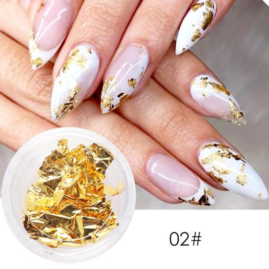 Маникюр Женщины Ультратонкие DIY Декор Золотая Серебряная Фольга Наклейки Для Ногтей Для Вечеринки