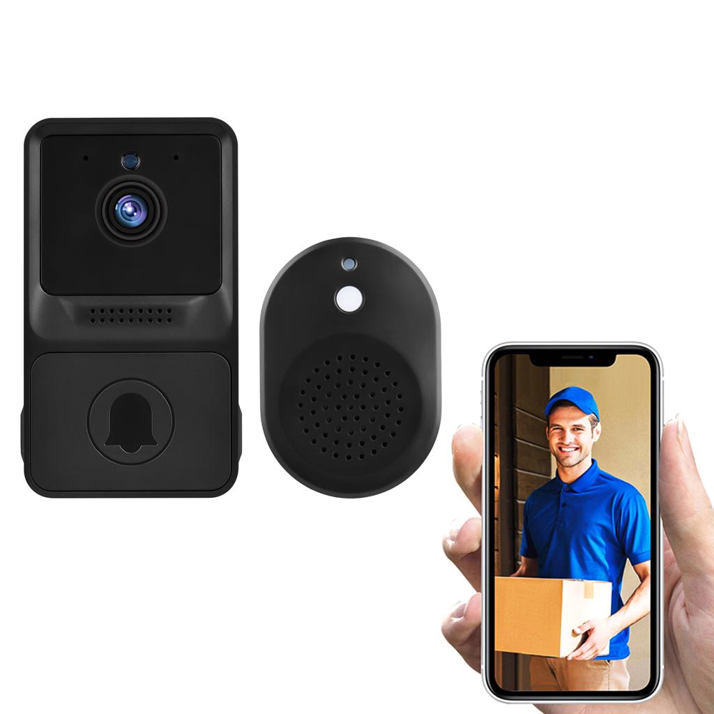 1080P High Resolution Visual Smart Security Doorbell Camera Wireless Video Doorbell with IR Night Vision 2-Way Audio Real-Time Monitoring