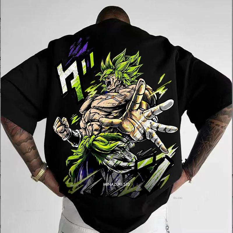 Dragon Ball Z Super Saiyan Son Goku Mens Tshirt 2026 New Fashion Streetwear Loose Fit Summer Casual Anime Top for Boys