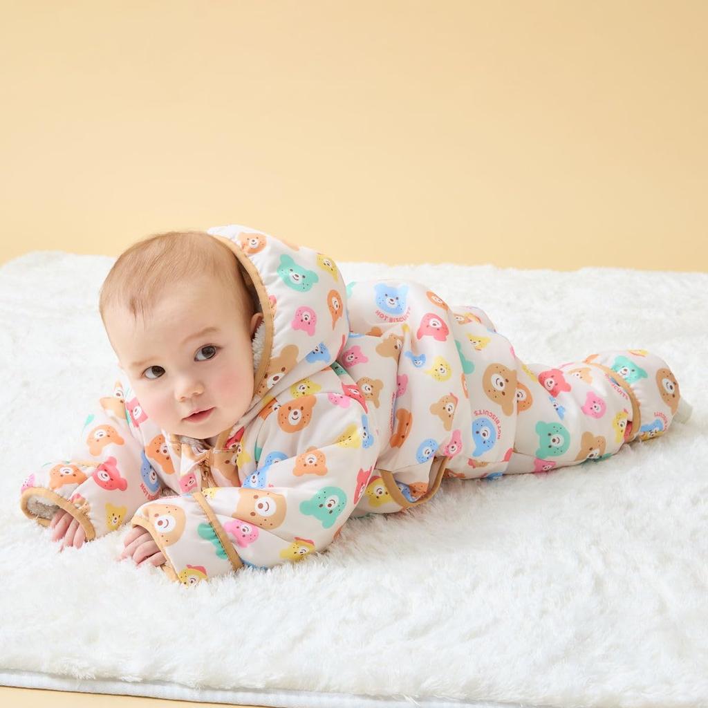 MIKIHOUSE HOT BISCUITS Комбинезон для мальчиков и малышей размера M, для девочек, одежда, многоцветный, (80-90см), 73-1201-688