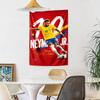 Neymar Jr Soccer Artwork Aesthetic Tapestry Rustic Farmhouse Suitable For Dorm Wall Reading Corner Balcony Indoor Boho Decor Gift For New Home