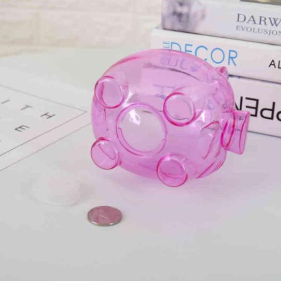 Копилка прозрачной формы, видимая милая мультяшная свинья, копилка для повседневной жизни