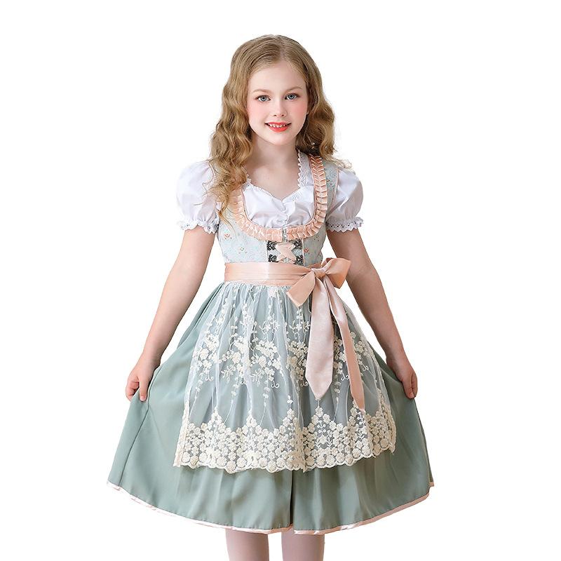 German Oktoberfest Munich Farm Pastoral Dress Carnival Children's Clothing Girls cos Maid Children's Clothing