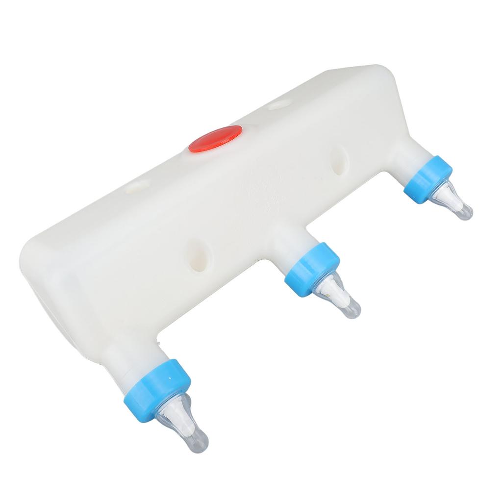 Lamb Feeder with 3 Nipples 3L Plastic Silicone Livestock Teat Milk Feeding Tool for Piglet Puppy