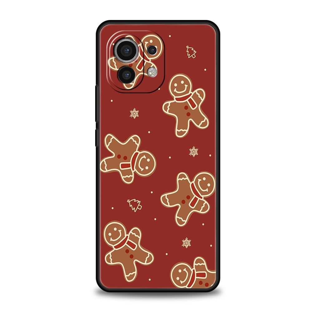 Чехол для телефона для Xiaomi Mi 15 14 14T 13T 12T Pro 12 13 11 Lite 5G 11T X6 X5 Pro Мягкий ТПУ Чехол Мультяшный Новый Год Рождество Санта