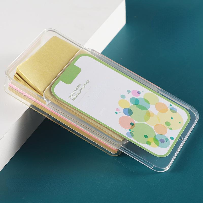Oil Blotting Paper Face Lady 300 Green Tea Oil Control Portable Fragrance Facial Oil Remover Paper Touch Up Tool