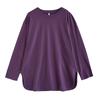 Dimanaf 2024 Women Plus Size Solid Cotton Long Sleeve Autumn Shirt T-Shirt Loose New Pullover Casual Tops Tees