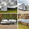 Водонепроницаемый брезент Анти-УФ Серебристый тент Многоцелевой 2x2м 2x3 3*3 3x4 3мx5 Тент Навес Дождевик Навес для улицы Кемпинг