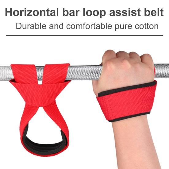 1 Pair Lifting Straps for Strength Training Fitness Pull Straps Grip Support Wrist Strap for