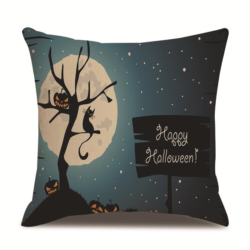 Хэллоуин Льняная Наволочка Наволочка с Принтом