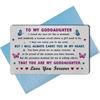EE&YU Goddaughter Card Gifts - Goddaughter Birthday Valentines Day Gifts, I Love My Adult Goddaughter Gifts, Proud Goddaughter Present