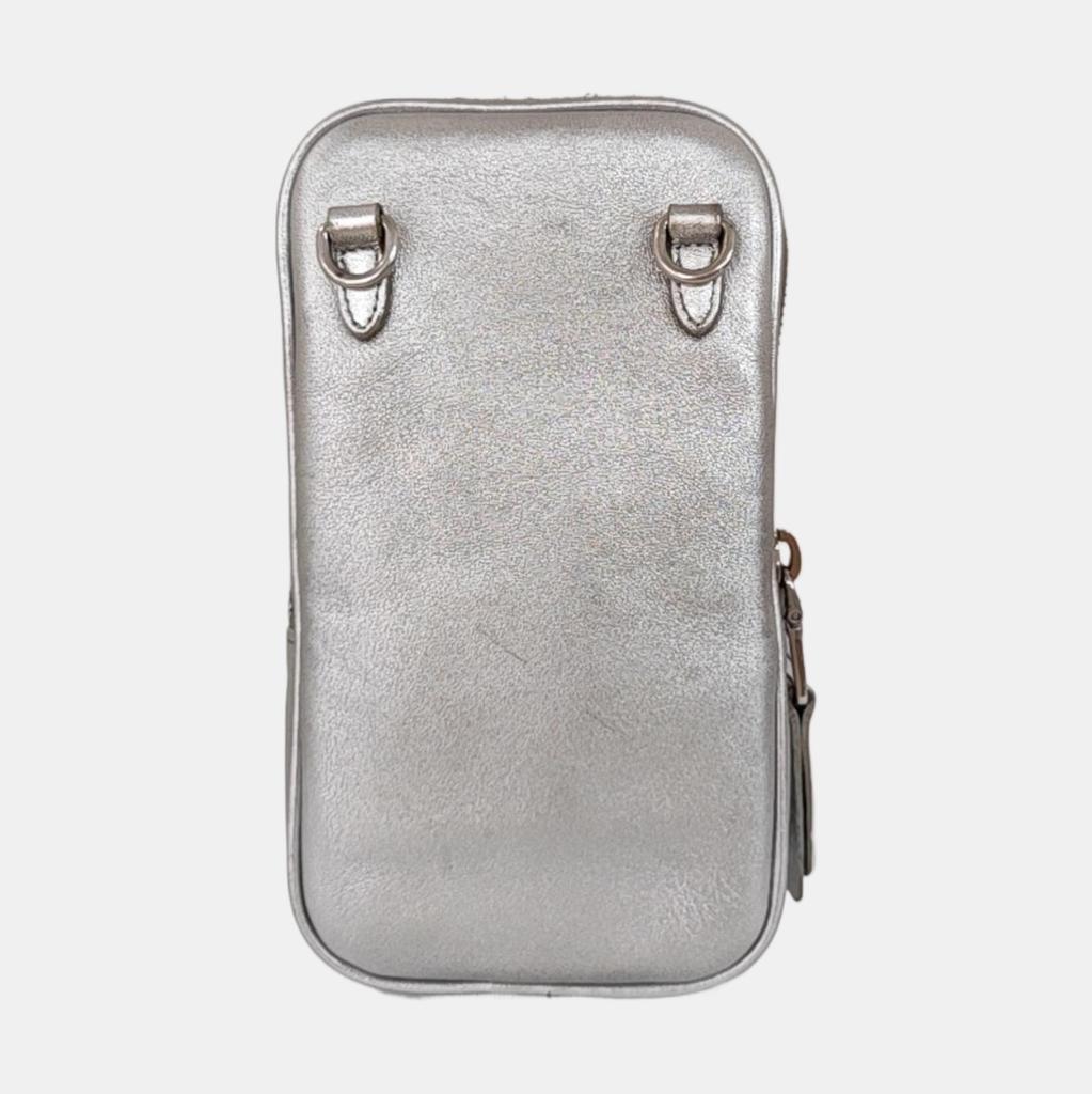 [Pre-Owned] Matelassé Adjustable Strap Ruched Design Leather Mini Crossbody Bag - Very Good #1LHTWVE