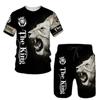 Summer 3D Printed Men's T-shirt Shorts Set Ferocious Lion Men's Sportswear Tracksuit O Neck Short Sleeve Cool Men's Clothing