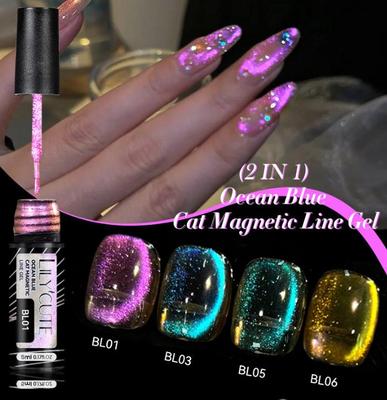 5 мл искрящийся кошачий глаз гель для ногтей искусство блестки блестящий эффект УФ гель-лак мерцающая пыль DIY декор ногтей