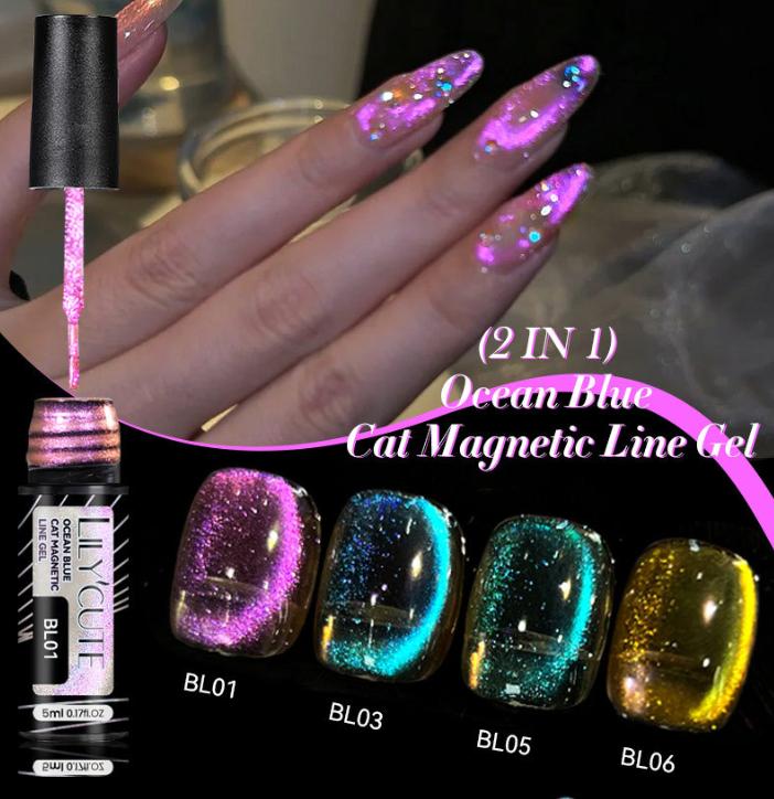 5 мл искрящийся кошачий глаз гель для ногтей искусство блестки блестящий эффект УФ гель-лак мерцающая пыль DIY декор ногтей