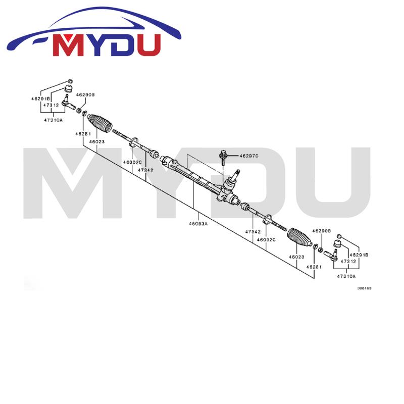 2 pcs 4422A018 4422A052 4422A002 4422A076 4422A048 Steering tie rod ball joint For MITSUBISHI OUTLANDER III LANCER VIII ASX