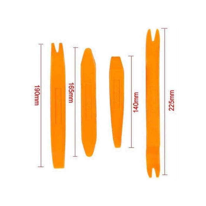 Set De 4pcs Voiture Audio Outil Démontage Garniture Tableau De Bord Autoradio