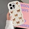 Мягкий чехол для телефона для iPhone 17 Air 15 Plus 12 14 8 16 Pro Max 13 XR 11 Розовый бант