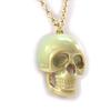 [J8543] - Golden Green 'Skull' Designer Necklace