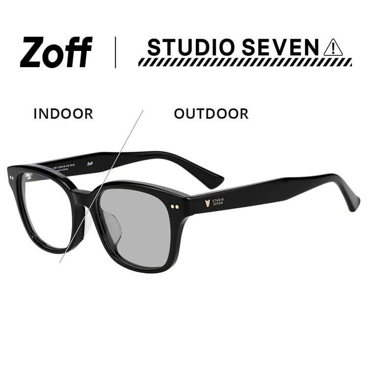 Фотохромные линзы для солнцезащитных очков Zoff STUDIO SEVEN с защитой от УФ-лучей Фотохромные линзы Защита от УФ-лучей Унисекс [Только онлайн] В стиле Веллингтон (Черный,