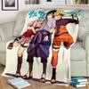 Naruto Blanket Anime 3D Poster Theme Throw Blanket Comic Blanket Throw Blanekt for Bed Sofa Office Kids Gifts Comic Blanket