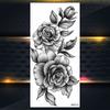Purple Rose Jewelry Water Transfer Tattoo Stickers Women Body Chest Art Temporary Tattoo Girl Waist Bracelet Flash Tatoos Flower