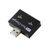 Док-станция Хаб Разветвитель Адаптер Конвертер USB 2.0 Зарядный Хаб Удлинитель USB-зарядки 1 Штекер на 2 Порта Розетки USB2.0 Разветвитель Зарядки