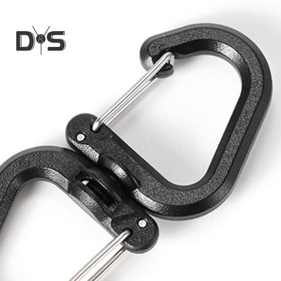 1/5 шт. вращающийся на 360 градусов крючок портативный легкий открытый кемпинг походный S-образный поворотный крючок вешалка пряжка для подвешивания кемпинговые аксессуары
