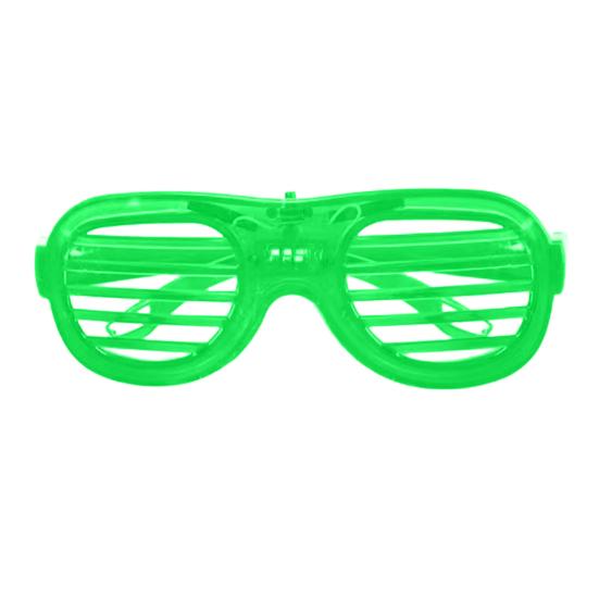 Kids Glow-in-the-Dark Glasses 3 Light Modes Light-Up Frames Battery-powered Heart Shape Cosplay