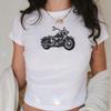 Детская футболка Harley Davidson: Графический кроп-топ в стиле Y2K