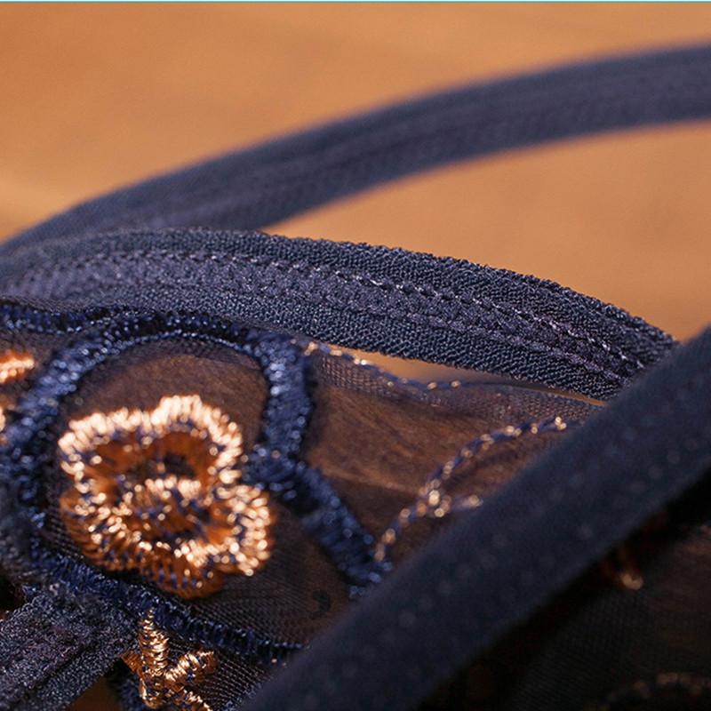 Women Sexy Lace Panties Low-waist Underwear Thong Female G String Breathable Lingerie Temptation Embroidery Intimates