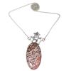 Leopard Jasper Gemstone Mother's Day Handmade Silver Jewelry Necklace 20 In