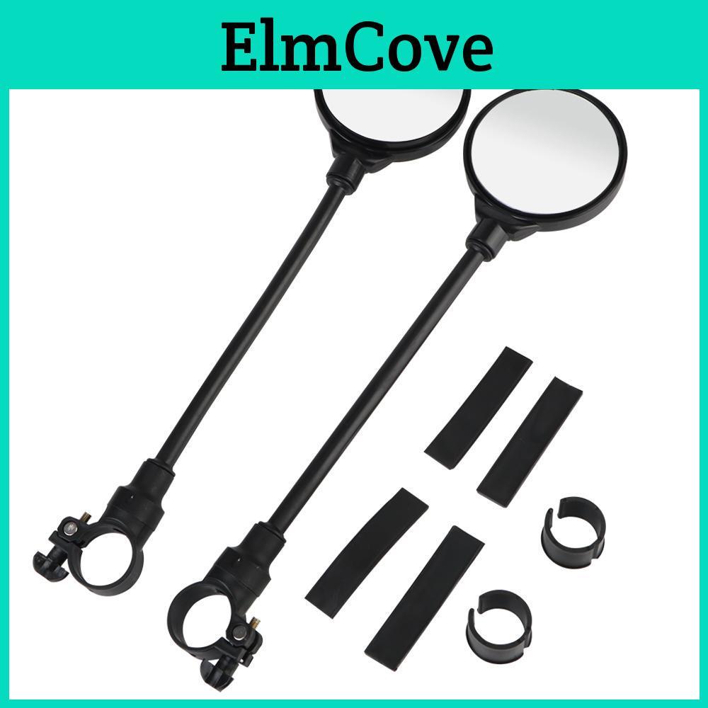 Universal Rearview Motorcycle Bike Handlebar Mirror Bike Mirror Rotatable And Adjustable Shockproof Convex Mirror Wide Angle Rear View